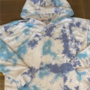 Vintage Havana Blue Tie-Dye Hoodie